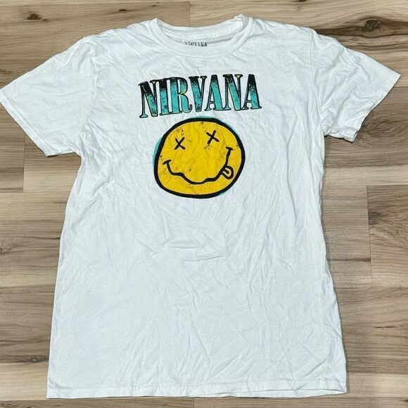 Nirvana Short Sleeve Tee Shirt Women’s Large - Picture 1 of 3